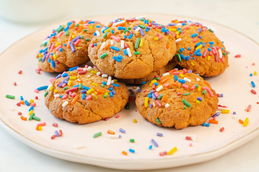 Birthday Cake Protein Cookies